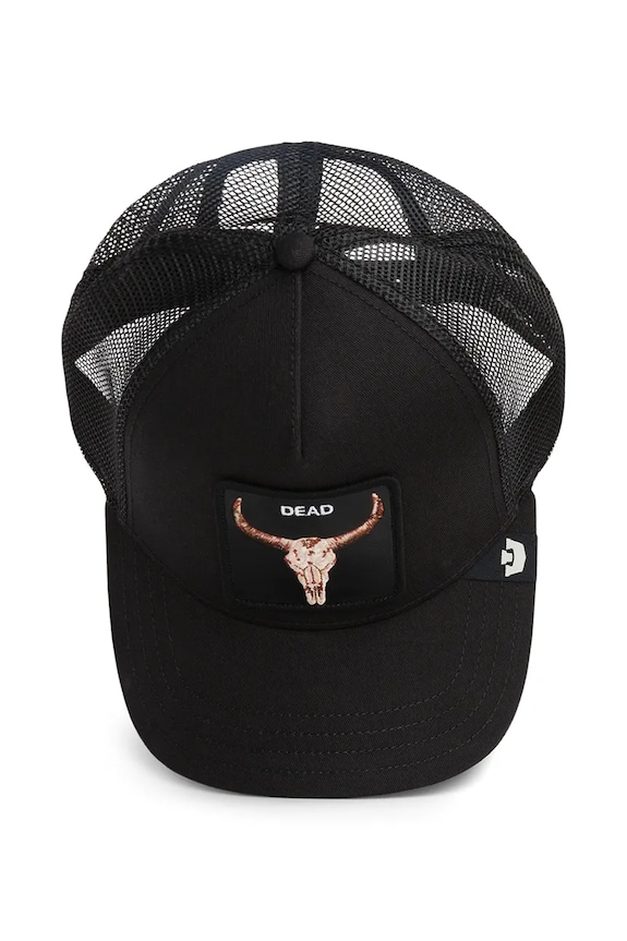 Goorin Bros șapcă bărbătească din bumbac Dead Skull Trucker 101.2995 negru