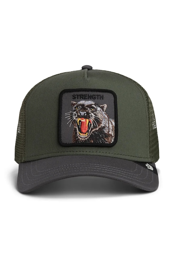 Goorin Bros siltes sapka Strength Panther Trucker 101.3009 zöld AA00