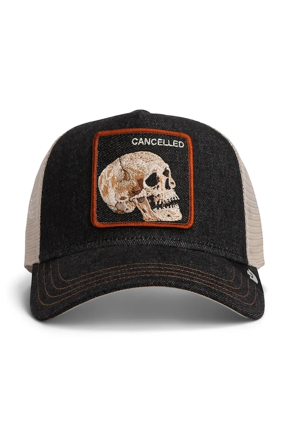 Goorin Bros șapcă Denim Skull 101.2959 negru AA00