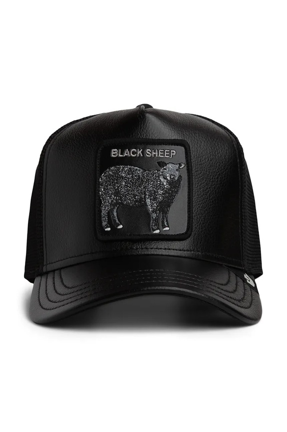 Goorin Bros šiltovka trucker Faux Leather Sheep 101.2945 čierna AA00