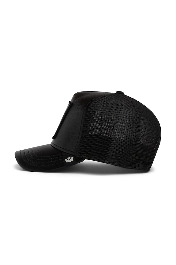 Doplnky Goorin Bros šiltovka trucker Faux Leather Sheep 101.2945 čierna