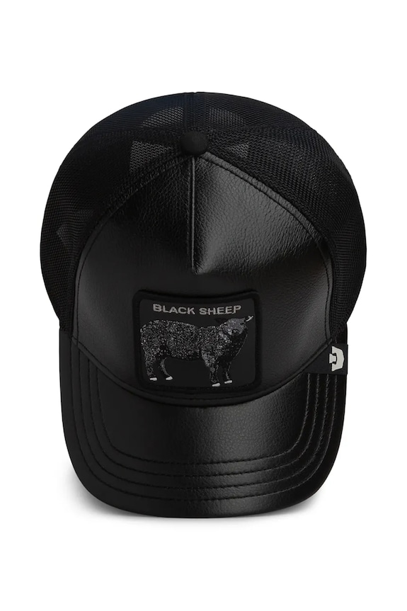 Goorin Bros šiltovka trucker Faux Leather Sheep 101.2945 čierna