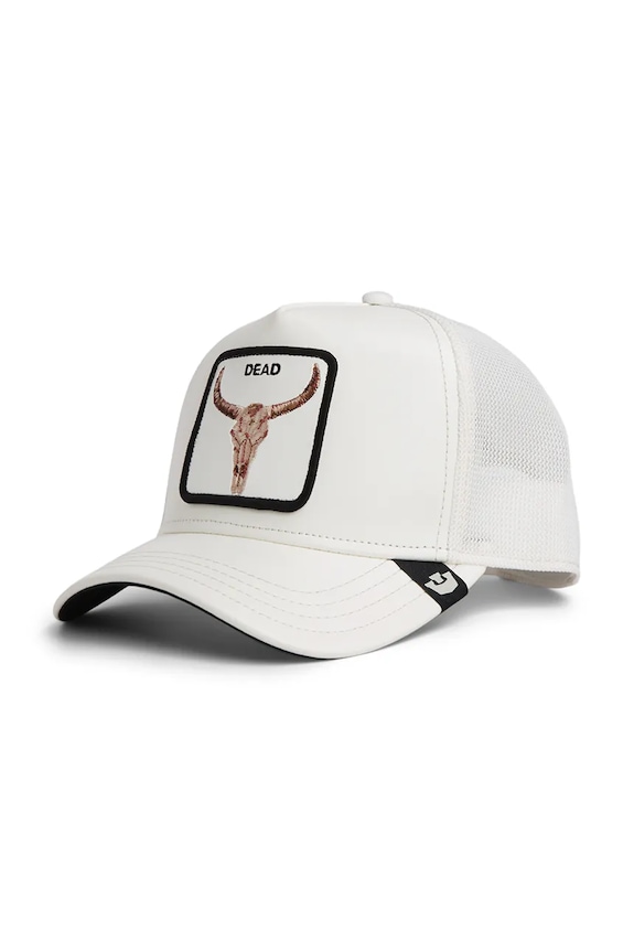 Goorin Bros trucker cap Faux Leather Bull Skull alb 101.2953