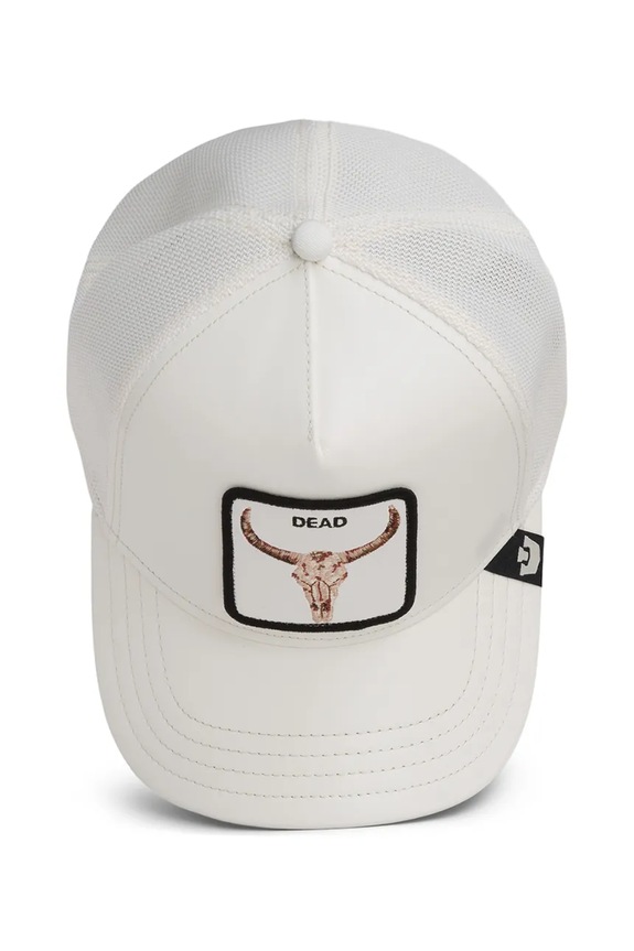 Goorin Bros trucker cap Faux Leather Bull Skull 101.2953 alb