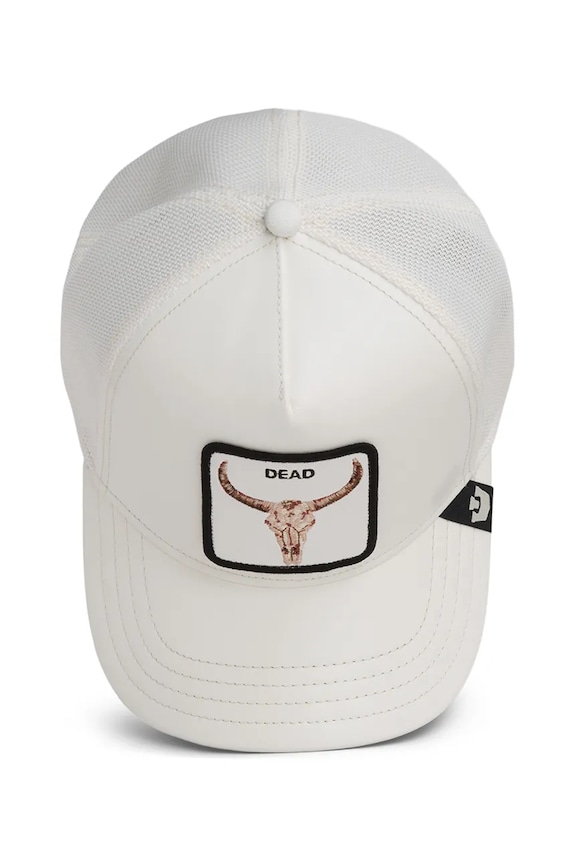 Goorin Bros trucker cap Faux Leather Bull Skull 101.2953 alb