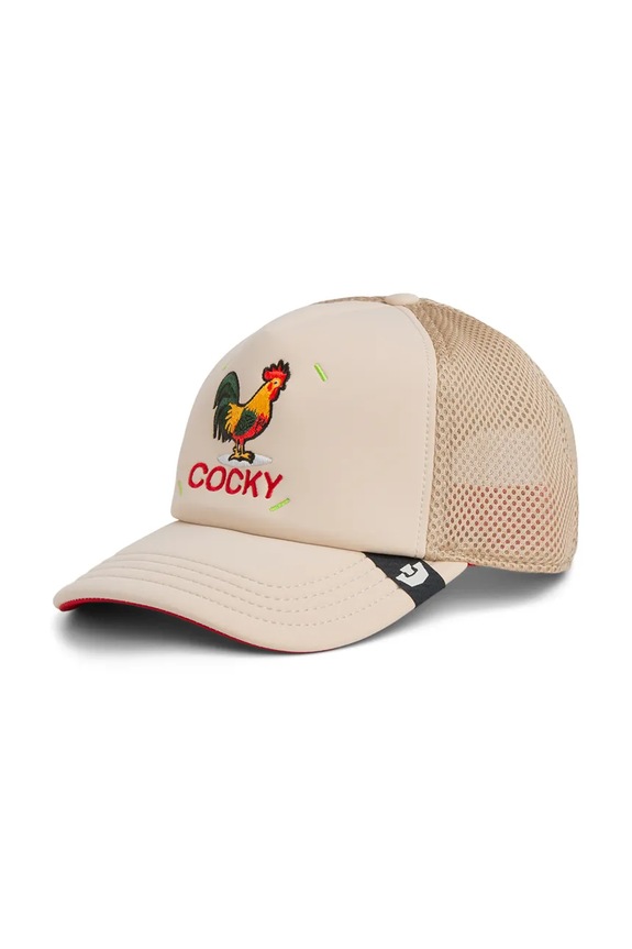 Goorin Bros czapka z daszkiem Neo Farm - Cocky Rooster aplikacja beżowy 101.2662