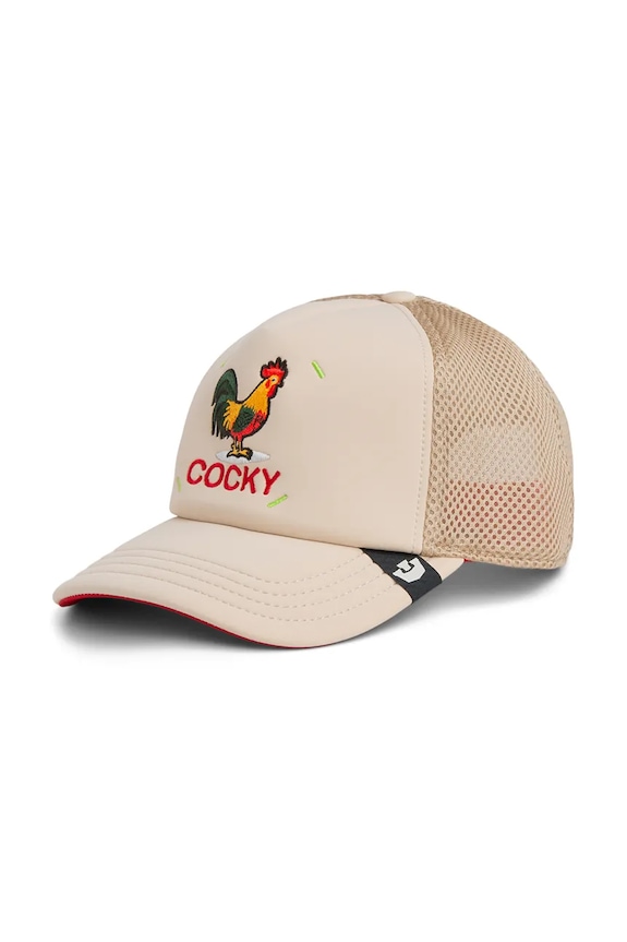 Goorin Bros czapka z daszkiem Neo Farm - Cocky Rooster aplikacja beżowy 101.2662