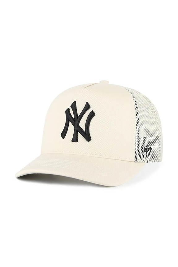47 brand czapka z daszkiem MLB New York Yankees aplikacja beżowy B.MSHTC17GWP.NT