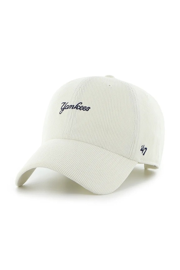 Bavlnená šiltovka 47 brand MLB New York Yankees bavlna béžová B.MNSCD17IWS.SS