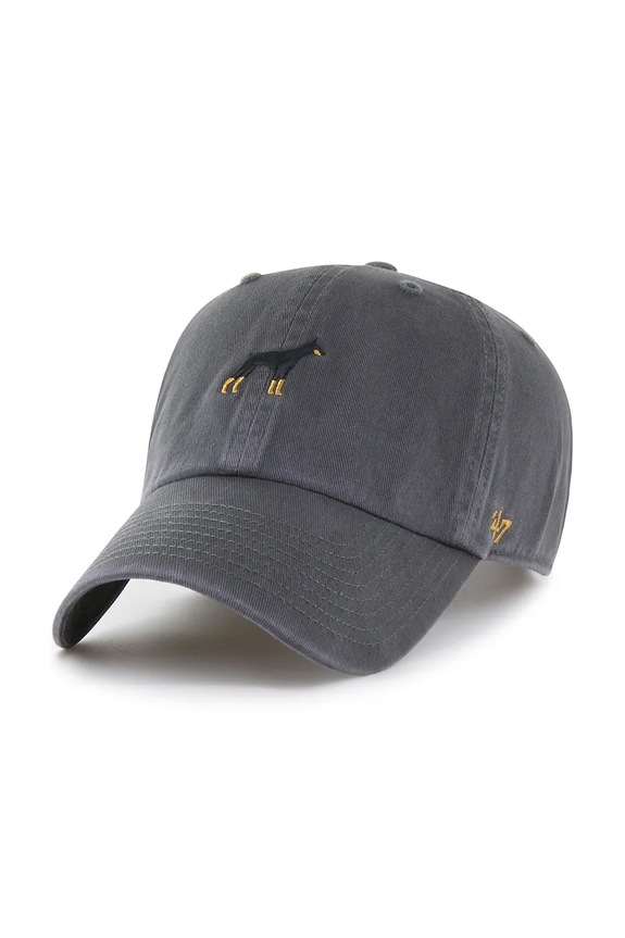 Βαμβακερό καπέλο του μπέιζμπολ 47 brand Dog Base Runner Icon απλικέ γκρί XXD.BSRIC15GWS.CC