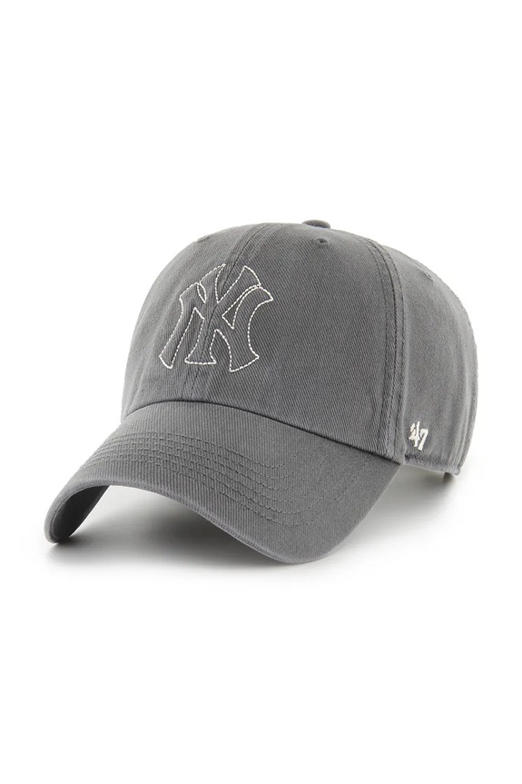 47 brand бейсболка из хлопка MLB New York Yankees серый B.TRLRC17HTS.T4