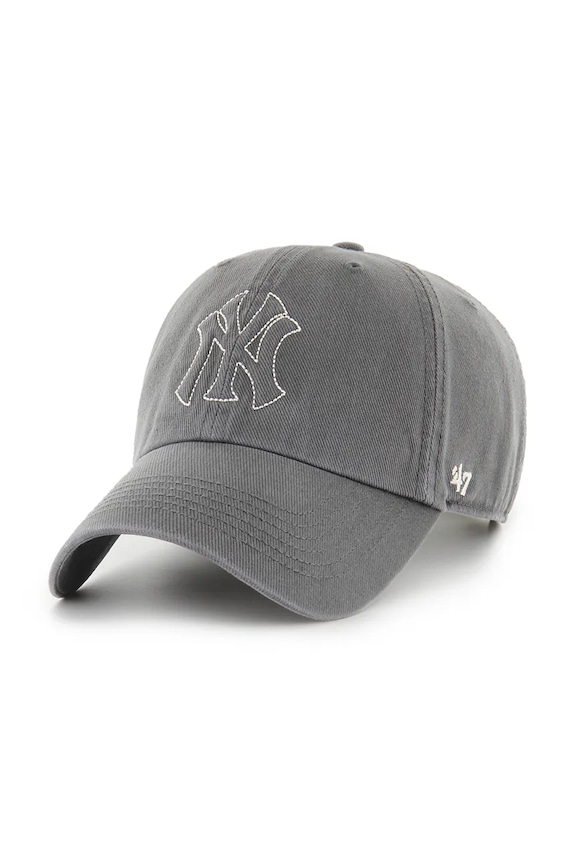 47 brand бейсболка из хлопка MLB New York Yankees серый B.TRLRC17HTS.T4