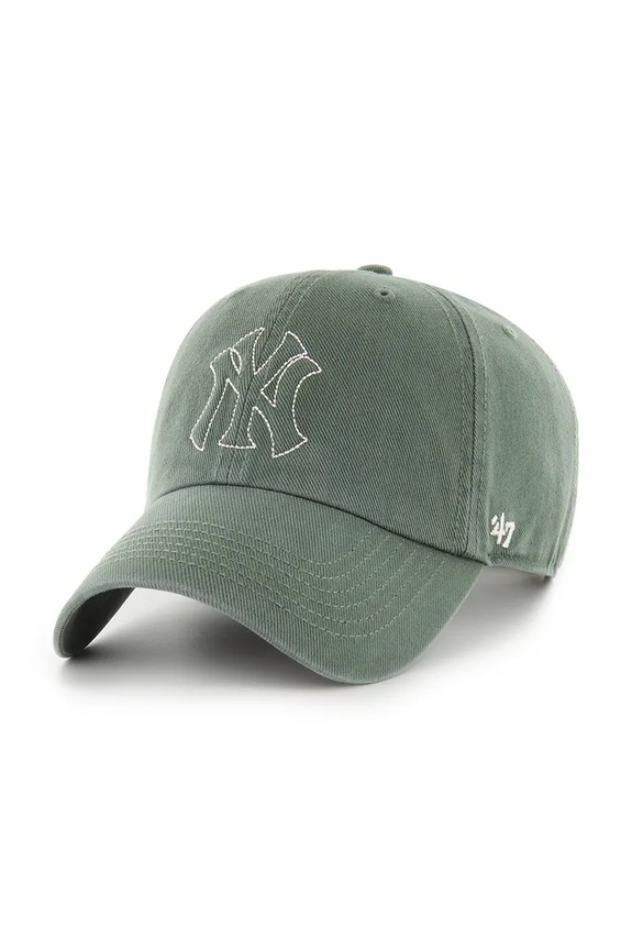 47 brand кепка бавовняна MLB New York Yankees зелений B.TRLRC17HTS.MS