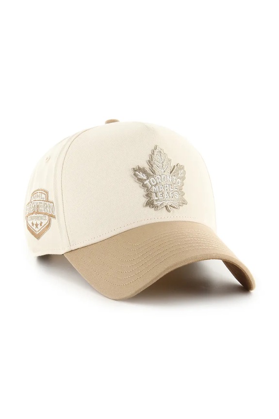 47 brand czapka z daszkiem bawełniana NHL Toronto Maple Leafs H.MDTTC18GWP.NT beżowy AA00