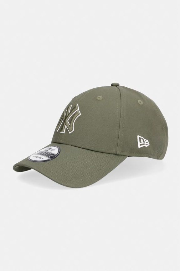 New Era bejzbalová čiapka bavlnená OUTLINE 9FORTY® zelená 60675521