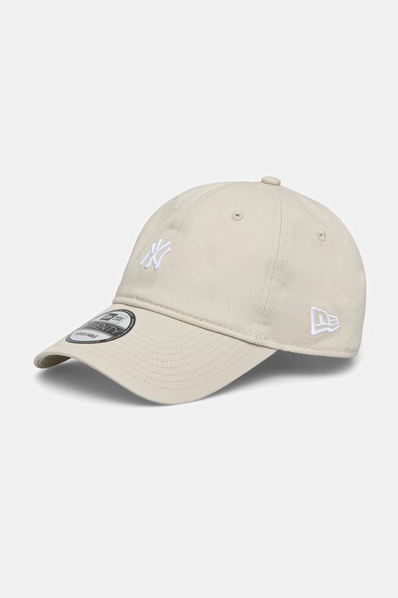 New Era czapka bejsbolowa bawełniana MINI LOGO 9TWENTY® beżowy 60675527