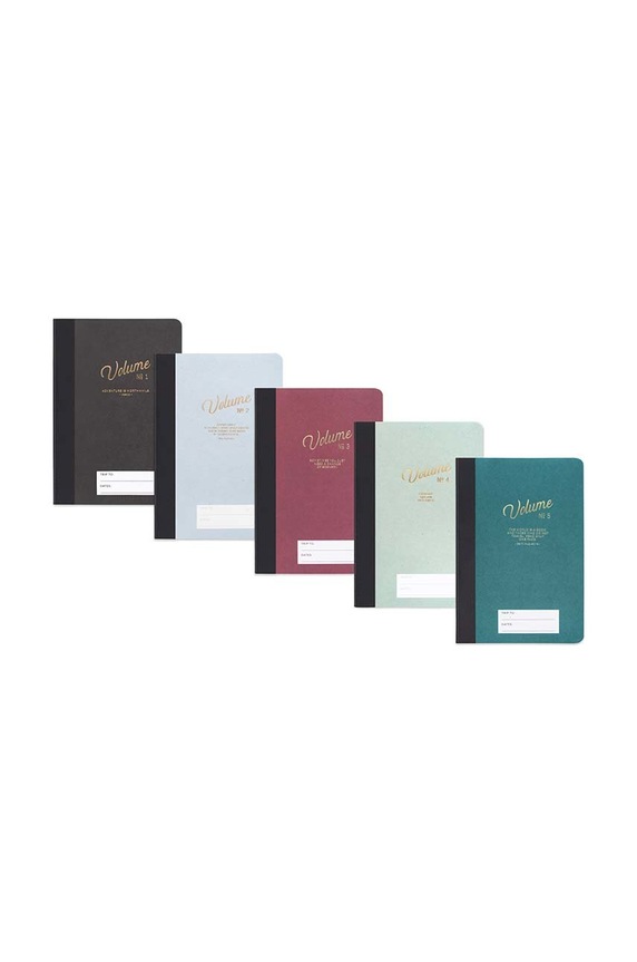Designworks Ink zestaw notatników podróżnych Adventure Box (5-pack) JTBS.1001EU czarny AA00