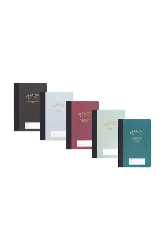 Designworks Ink zestaw notatników podróżnych Adventure Box (5-pack) JTBS.1001EU czarny AA00