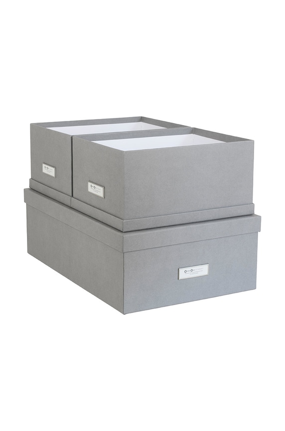 Bigso Box of Sweden set de cutii de depozitare Inge (3-pack) gri 811354141
