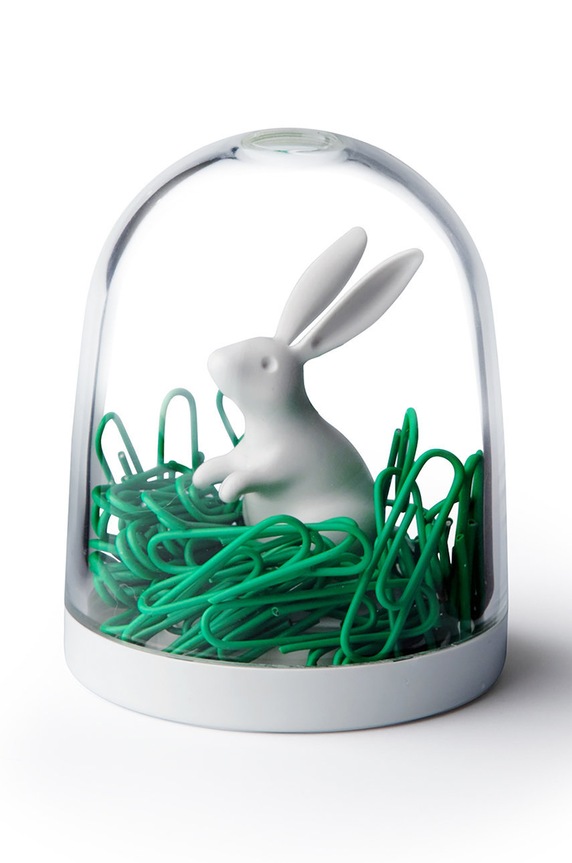 Qualy pojemnik na spinacze biurowe biały 10130.WH