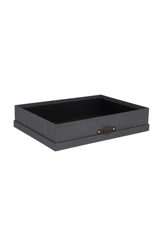 Bigso Box of Sweden pudełko do przechowywania Sverker czarny 9341C6849LEA648