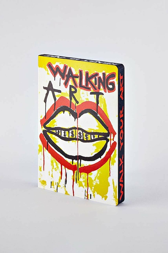 Lifestyle Nuuna jegyzetfüzet Walking Art by Maria Mandic L 54976 sárga