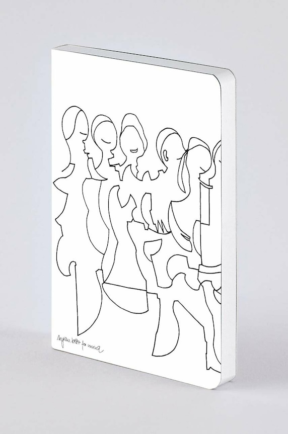 Lifestyle Nuuna jegyzetfüzet Friends by Myriam Beltz S 55485. fehér