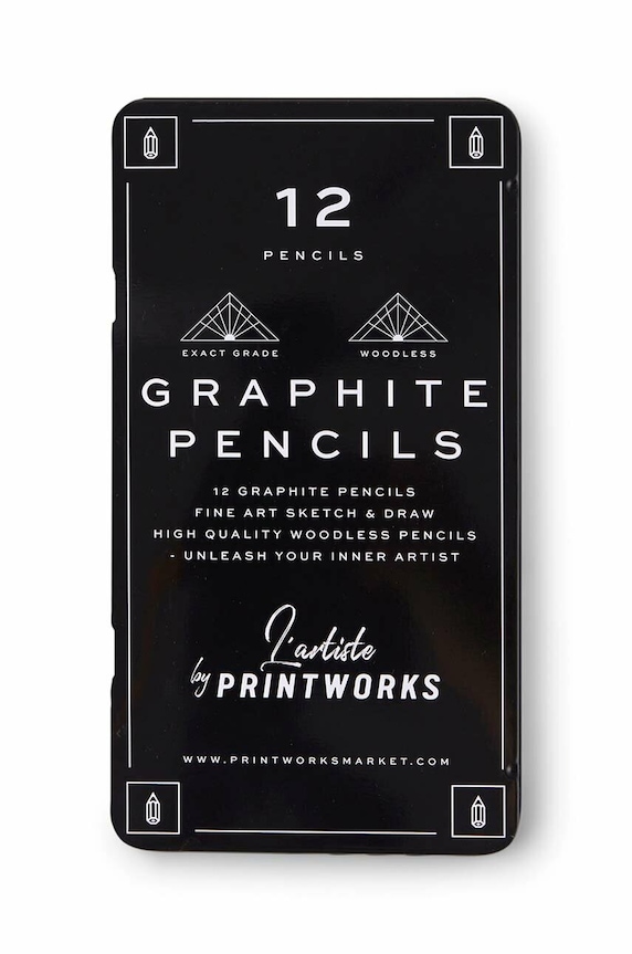 Printworks ceruzakészlet tokban Graphite 12 db többszínű PW00566