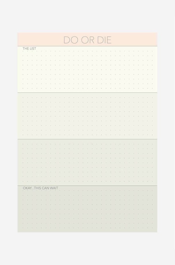 Vissevasse notatnik Do Or Die multicolor F.2016.022.A5