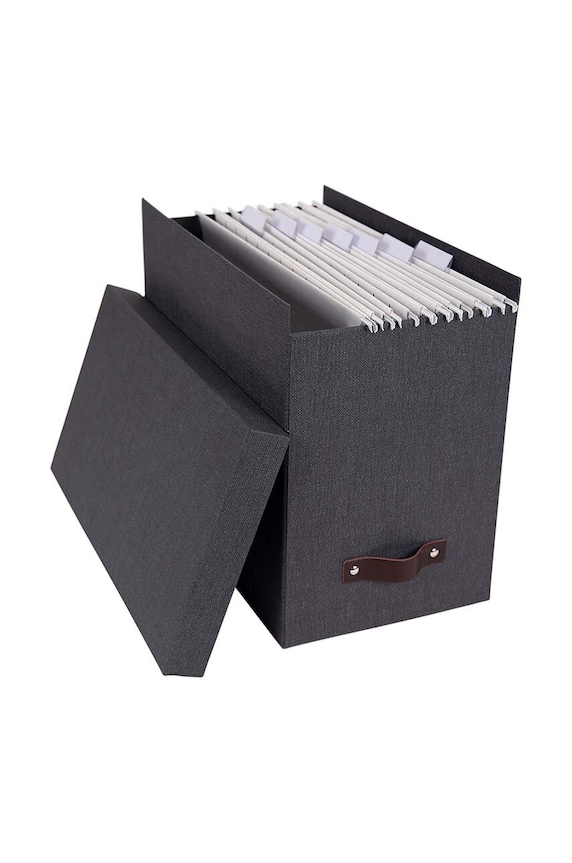 Bigso Box of Sweden organizer na dokumenty 9441C6849LEA648 czarny AA00