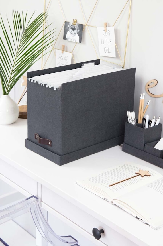 Lifestyle Bigso Box of Sweden organizer na dokumenty 9441C6849LEA648 czarny