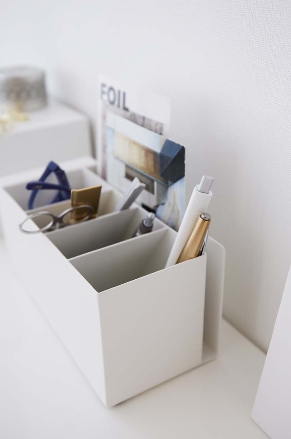 Yamazaki organizator de birou Tower 3319 alb