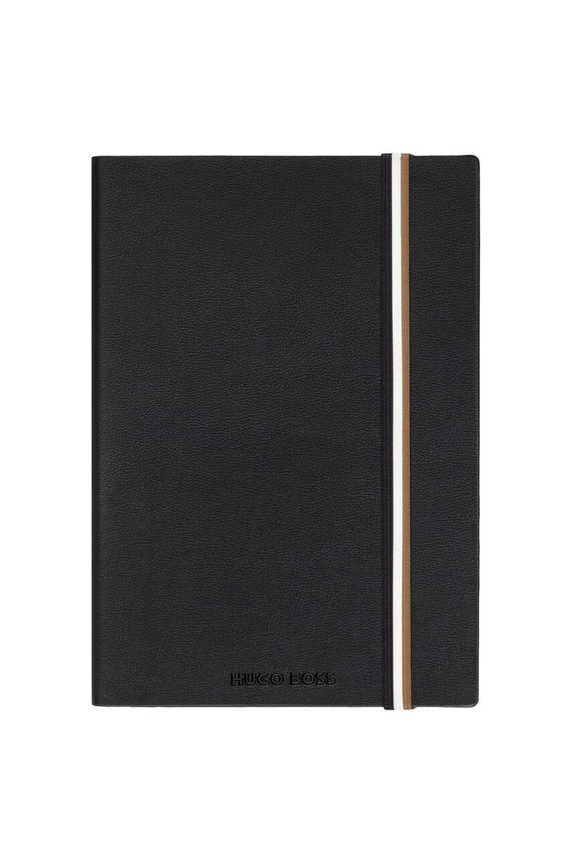 Σημειωματάριο Hugo Boss Iconic A5 μαύρο HNH321AL