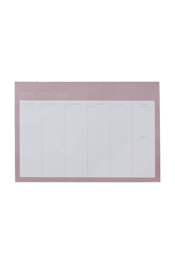 Design Letters planer tygodniowy Weekly Planner różowy 70201601LAVENDER