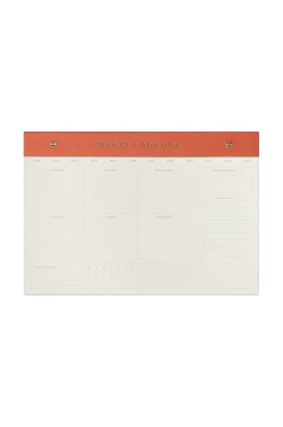 Designworks Ink planer tygodniowy Weekly Notepad Chili czerwony WNP.1000EU
