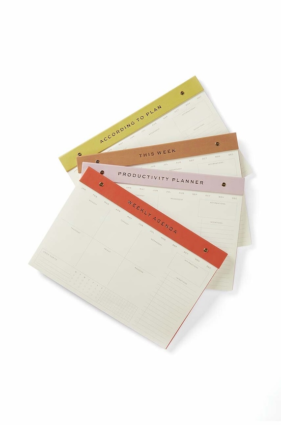 Designworks Ink planer tygodniowy Weekly Notepad Chili WNP.1000EU czerwony AA00