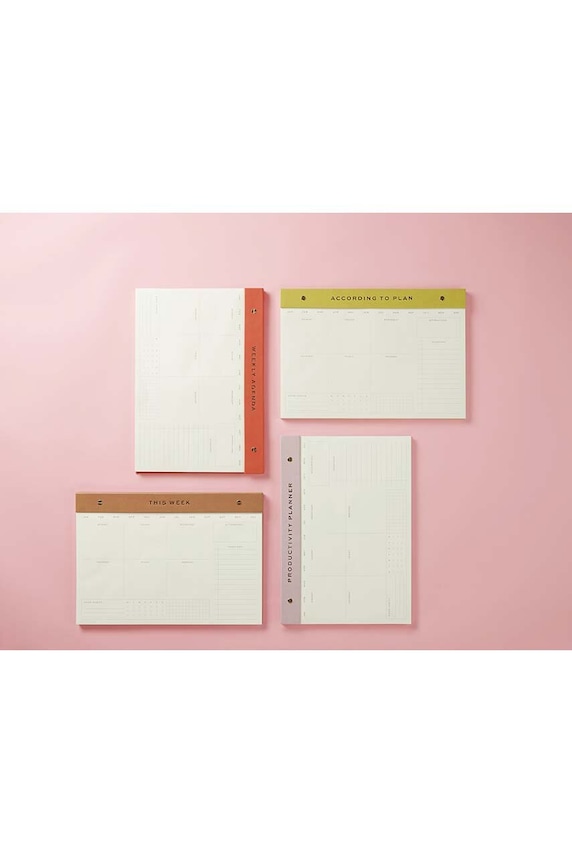 Lifestyle Designworks Ink planer tygodniowy Weekly Notepad Camel WNP.1002EU beżowy
