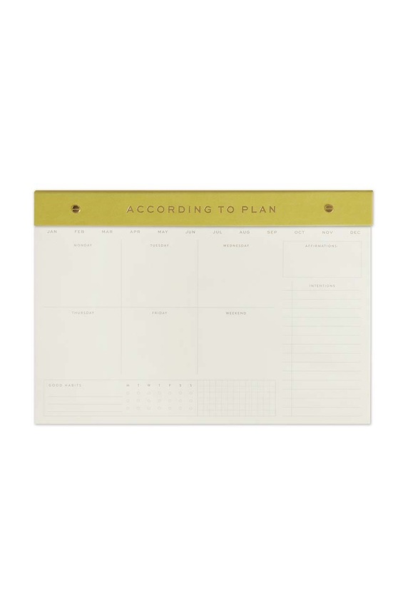 Designworks Ink planer tygodniowy Weekly Notepad Matcha zielony WNP.1003EU
