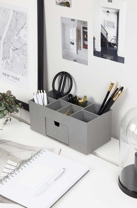 Bigso Box of Sweden organizer na biurko Vendela szary 900154101