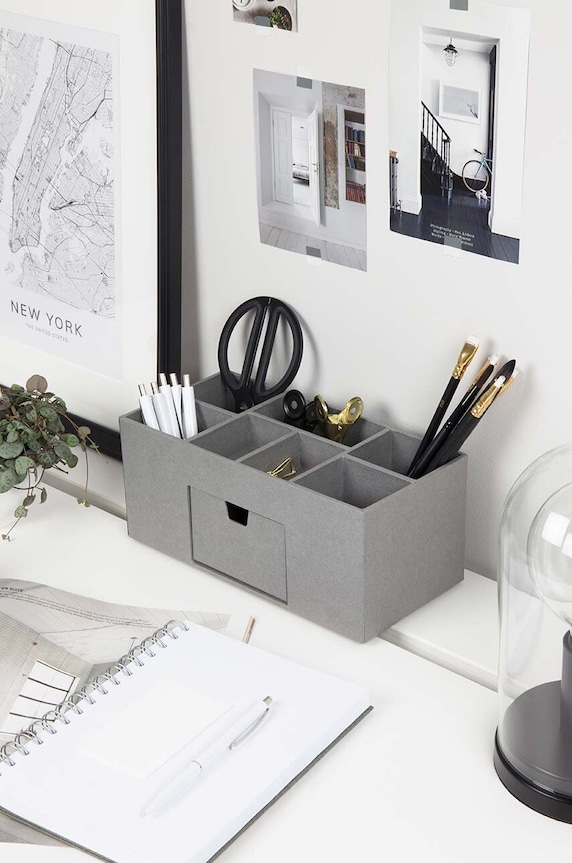 Bigso Box of Sweden organizer na biurko Vendela szary 900154101