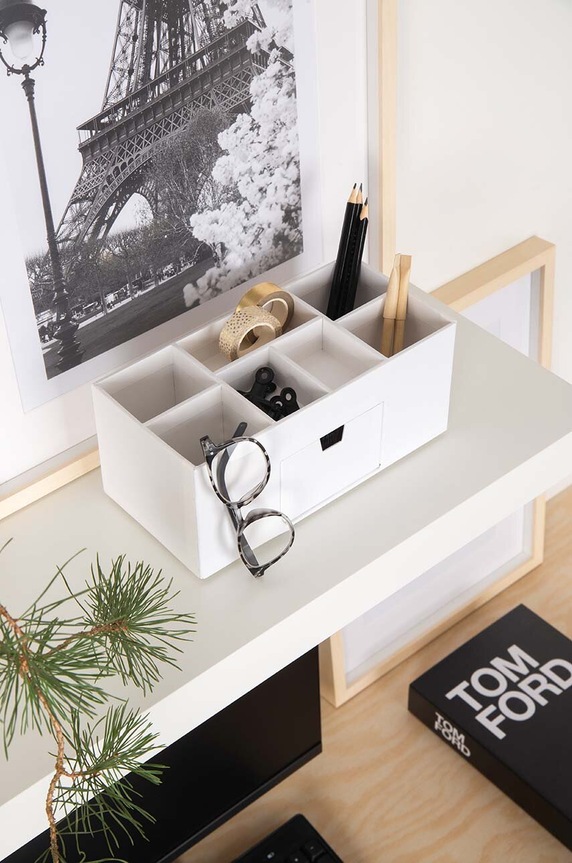 Bigso Box of Sweden organizator de birou Vendela 900145501 alb