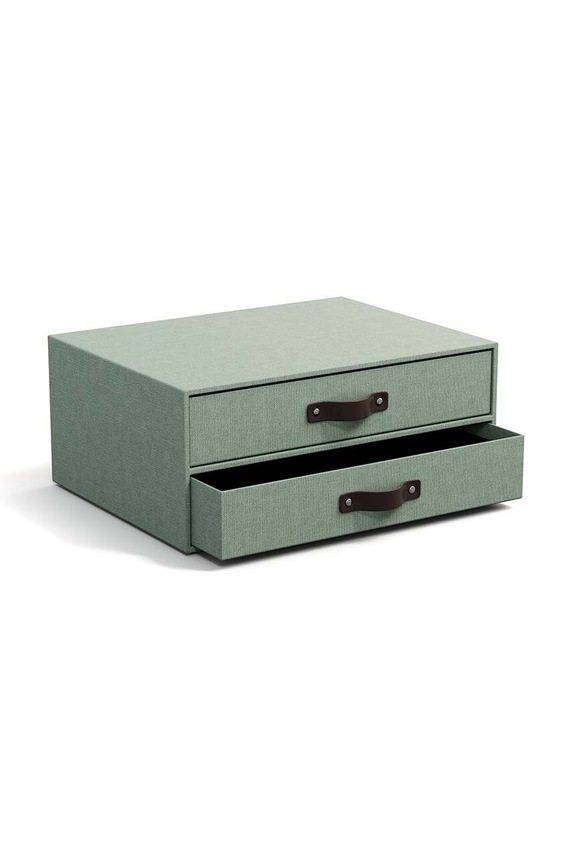 Bigso Box of Sweden organizer na dokumenty Birger 9431C1649LEA648 turkusowy AA00