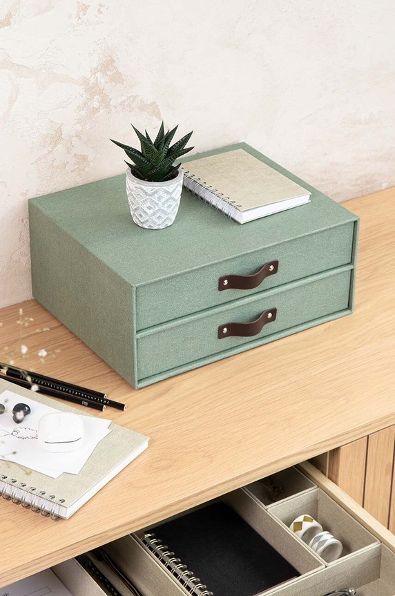 Lifestyle Bigso Box of Sweden organizer na dokumenty Birger 9431C1649LEA648 turkusowy