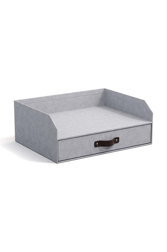 Bigso Box of Sweden organizer per documenti Walter grigio 8541C6249LEA648