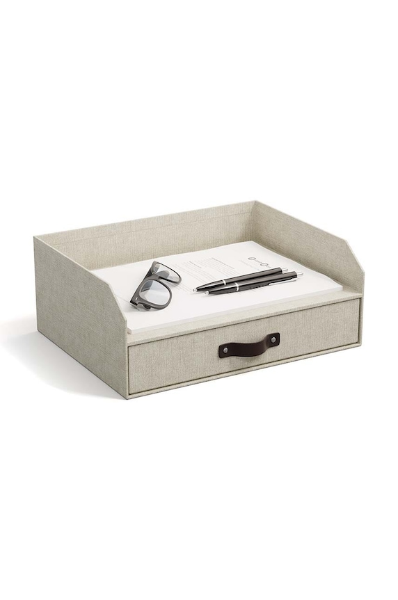 Lifestyle Bigso Box of Sweden organizer na dokumenty Walter 8541C5549LEA648 beżowy