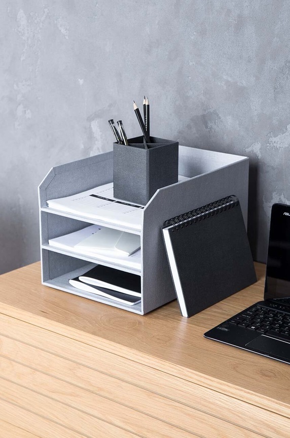 Decor Organizér na doklady Bigso Box of Sweden Trey 8711C6201 sivá