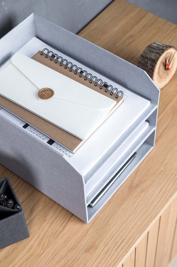 Organizér na doklady Bigso Box of Sweden Trey 8711C6201 sivá
