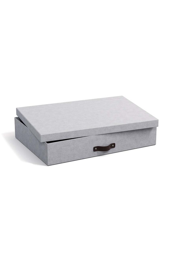 Bigso Box of Sweden cutie de depozitare A6 Sverker 9341C6249LEA648 gri AA00