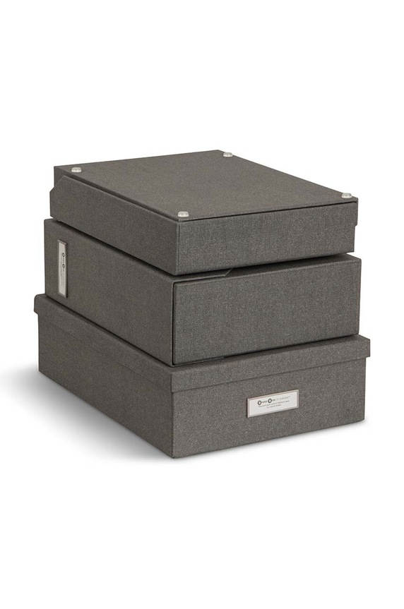 Lifestyle Organizér dokumentů Bigso Box of Sweden Holger 5-pack 4915C6439 šedá