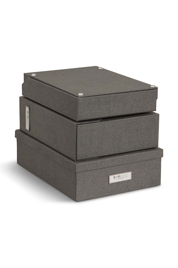 Lifestyle Organizér dokumentů Bigso Box of Sweden Holger 5-pack 4915C6439 šedá